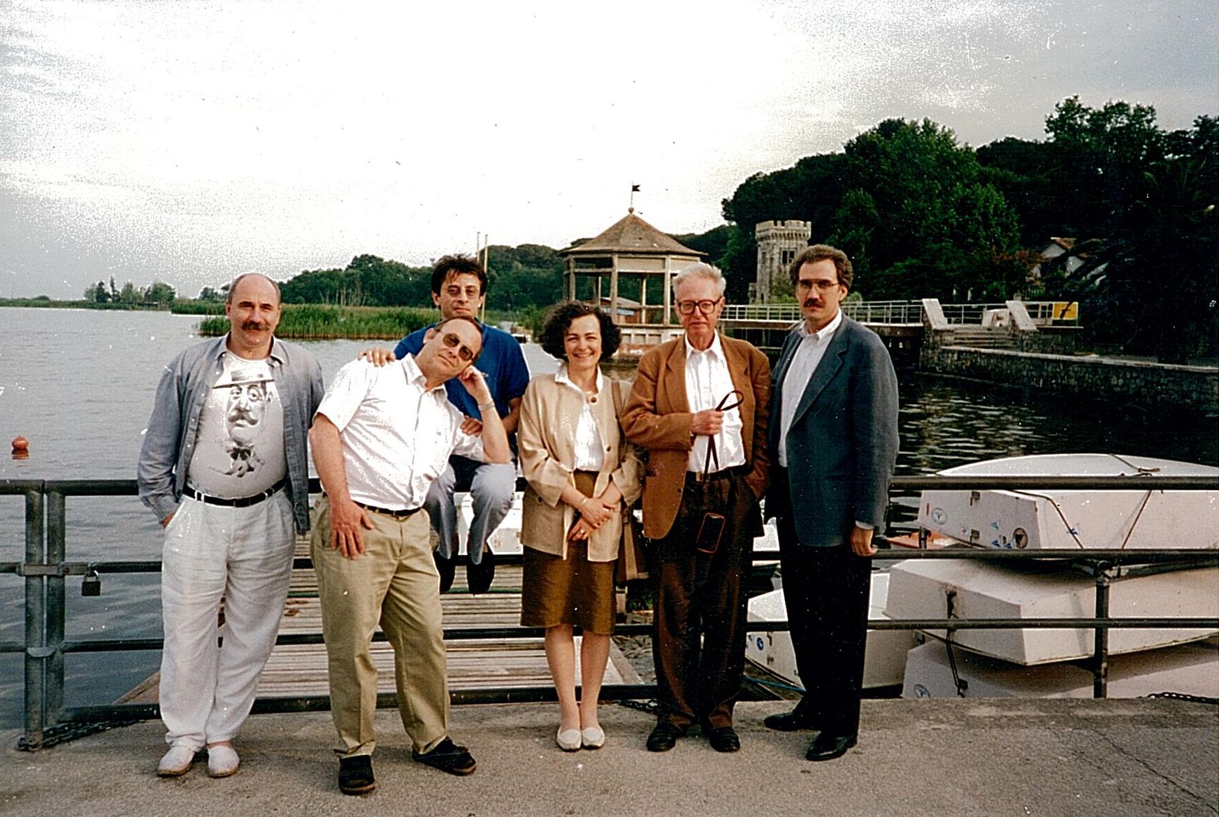 1996, i soci fondatori a Torre del Lago